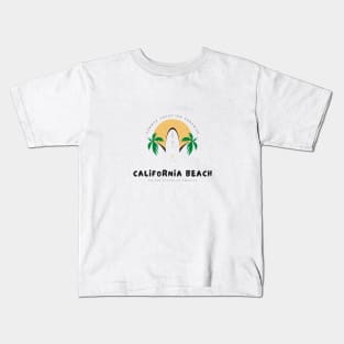 idyllic beach in California for the summer Kids T-Shirt